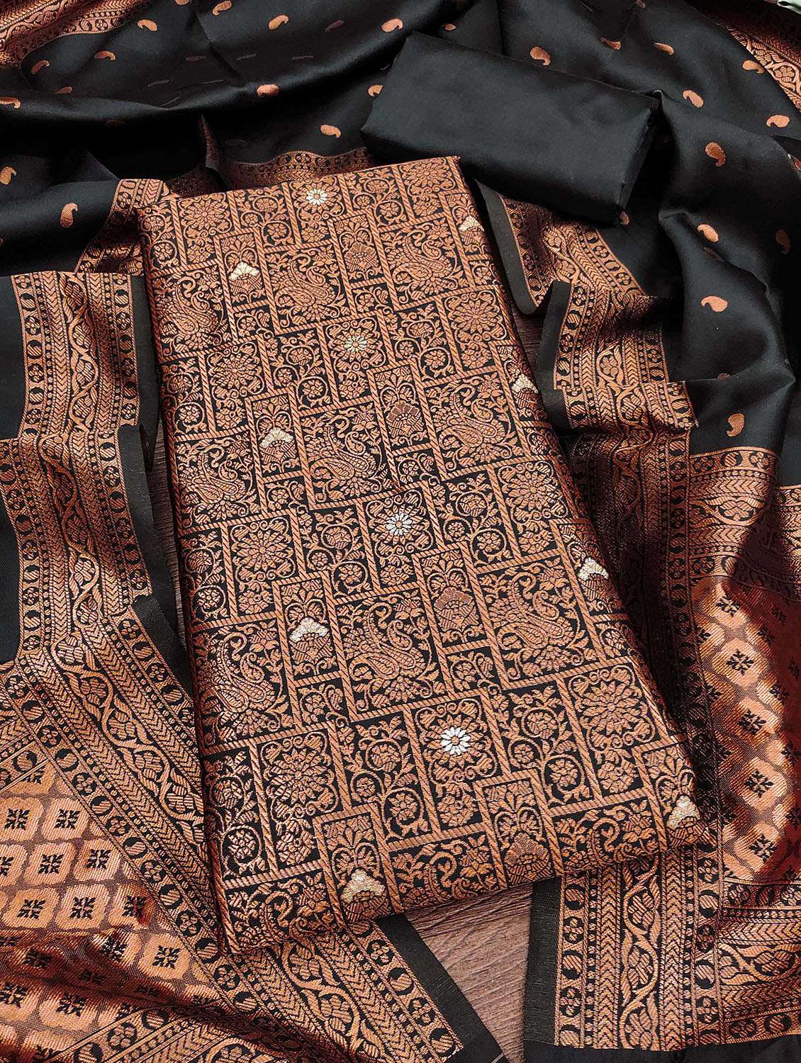 women self design unstitched suit set - 22430264 -  Standard Image - 1