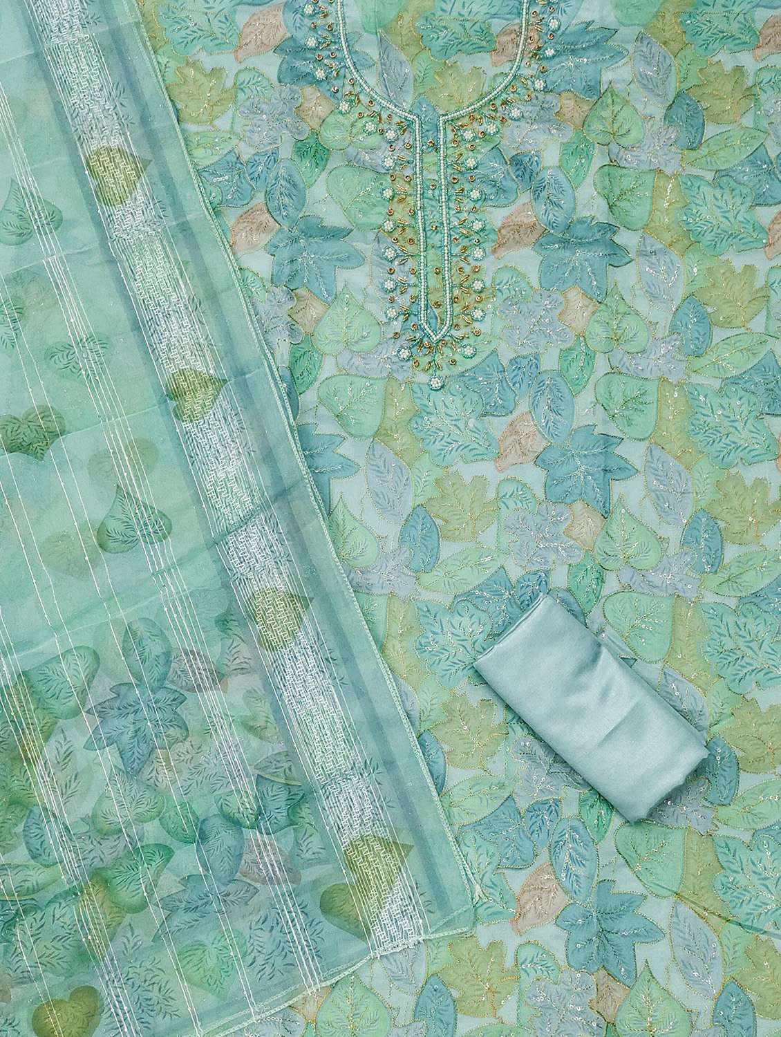 women printed unstitched suit set - 22430314 -  Standard Image - 1