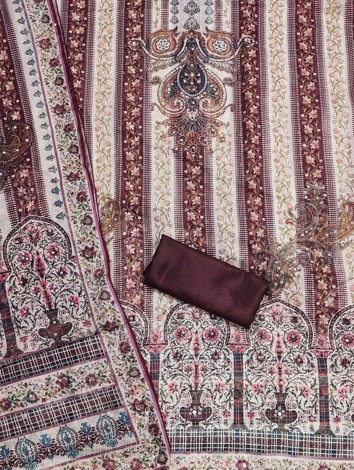 women printed unstitched suit set - 22430355 -  Standard Image - 1
