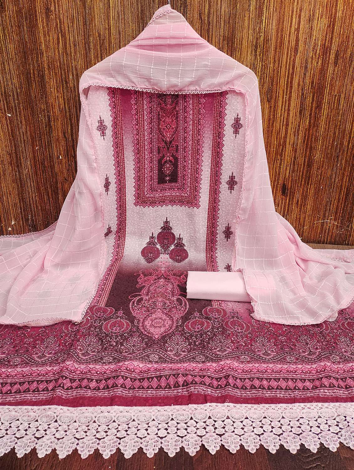 women printed unstitched suit set - 22430422 -  Standard Image - 1