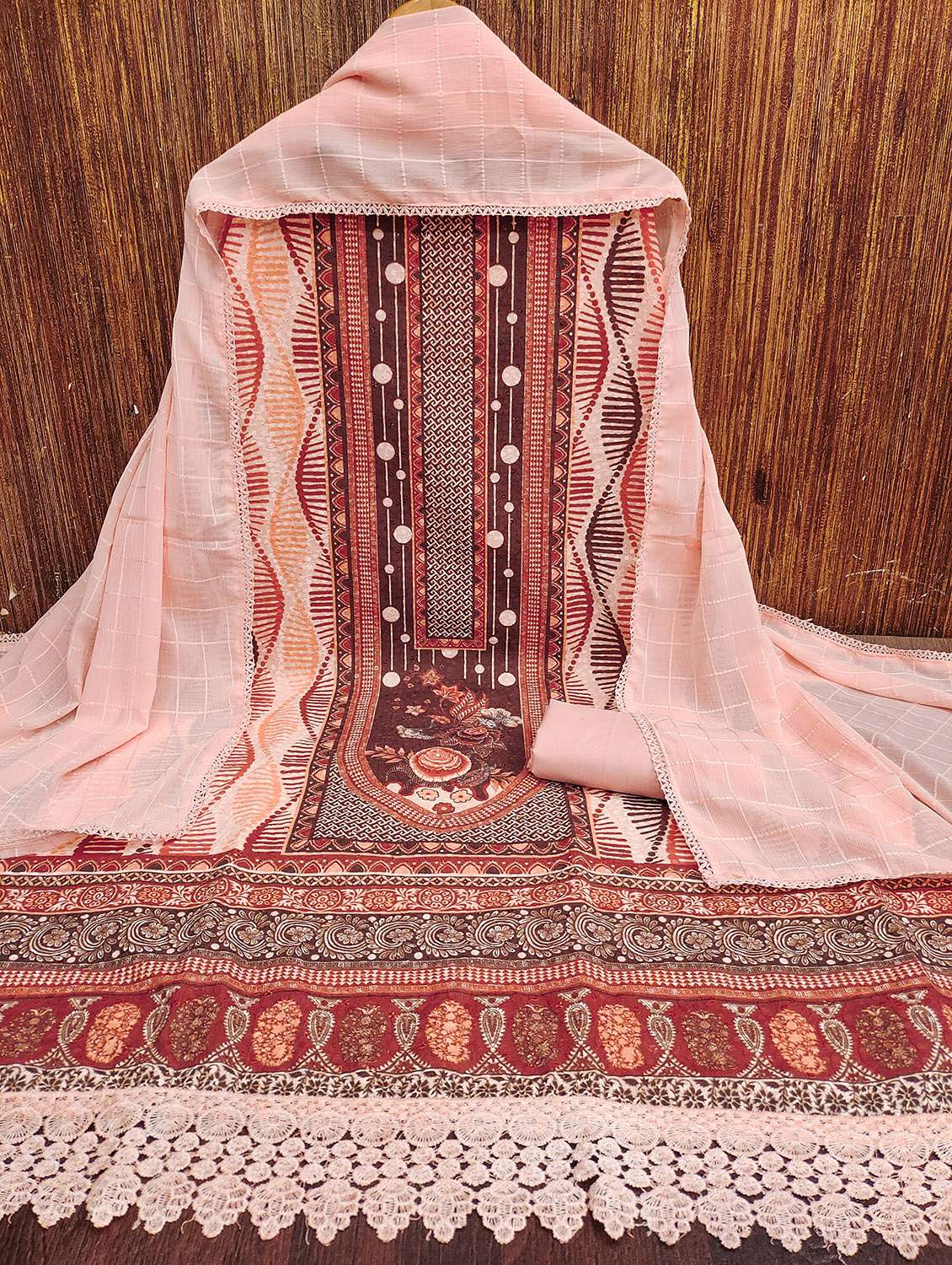 women printed unstitched suit set - 22430429 -  Standard Image - 1