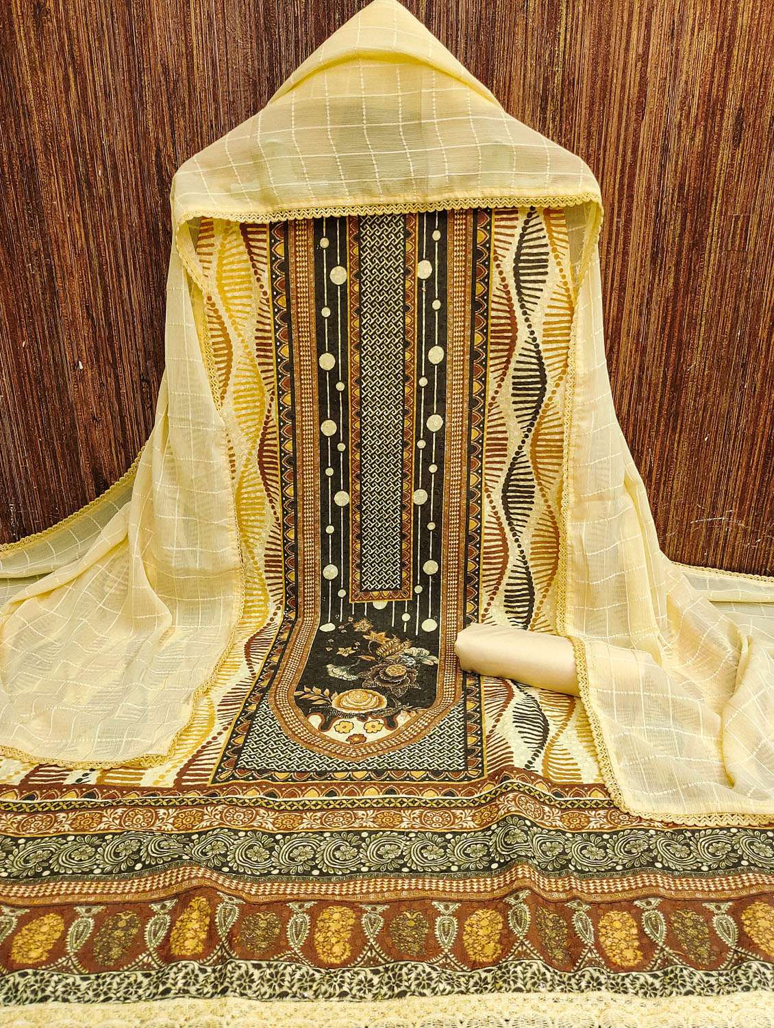 women printed unstitched suit set - 22430432 -  Standard Image - 1