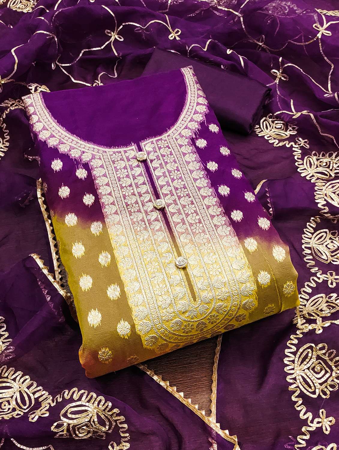 women self design unstitched suit set - 22430489 -  Standard Image - 1