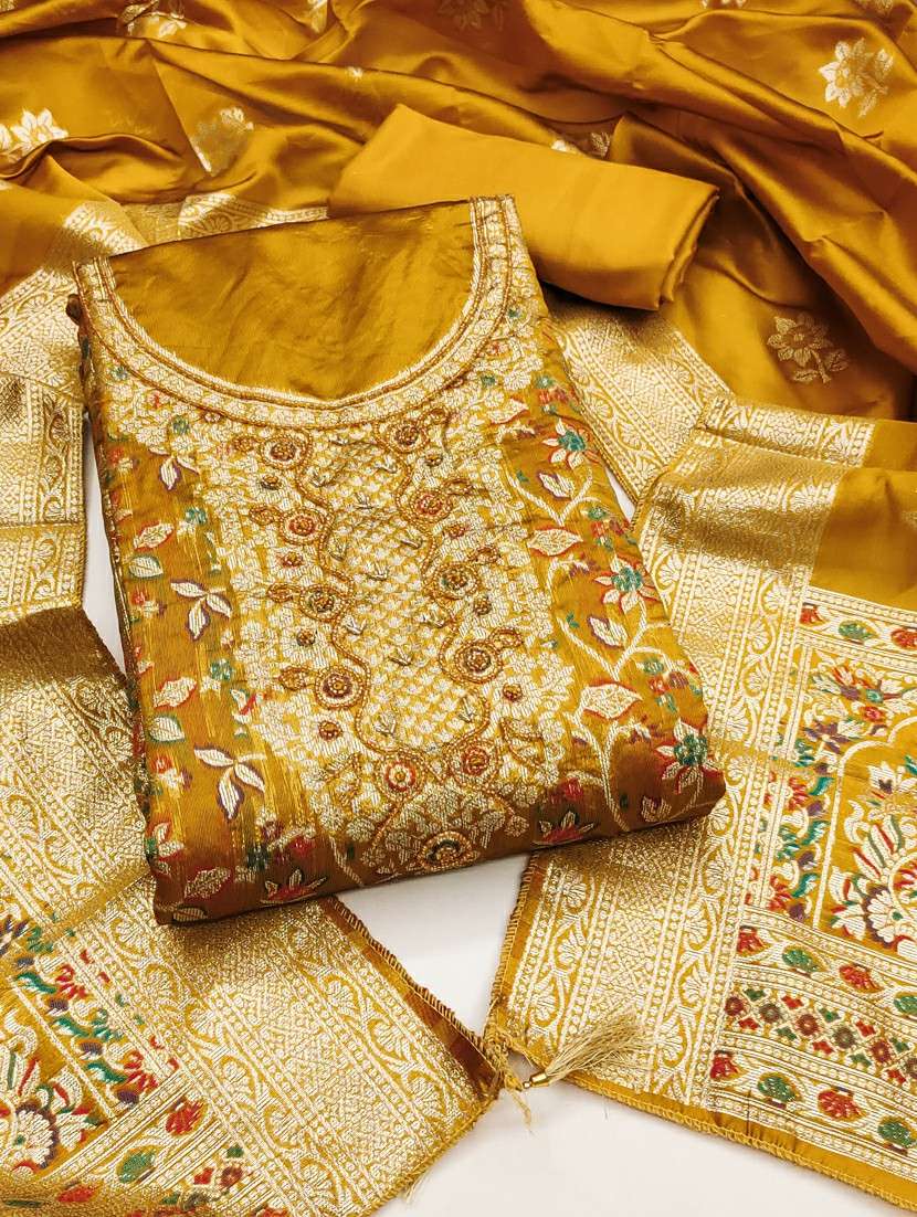 women self design unstitched suit set - 22430639 -  Standard Image - 1