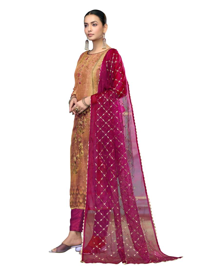 women printed unstitched suit set - 22430686 -  Standard Image - 1