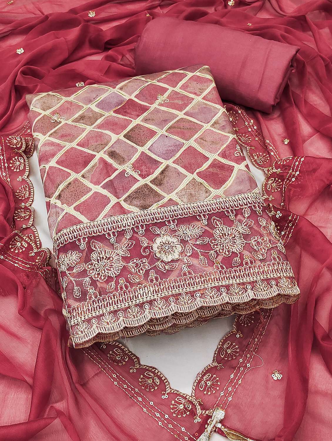 women printed unstitched suit set - 22431030 -  Standard Image - 1