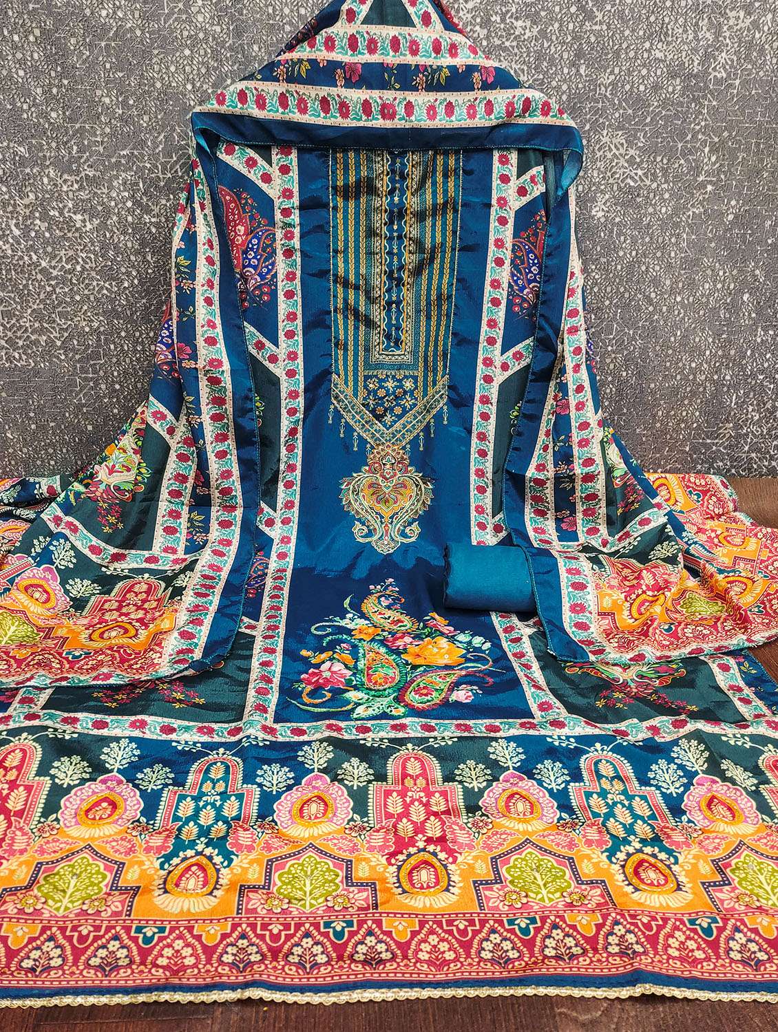 women printed unstitched suit set - 22431365 -  Standard Image - 1