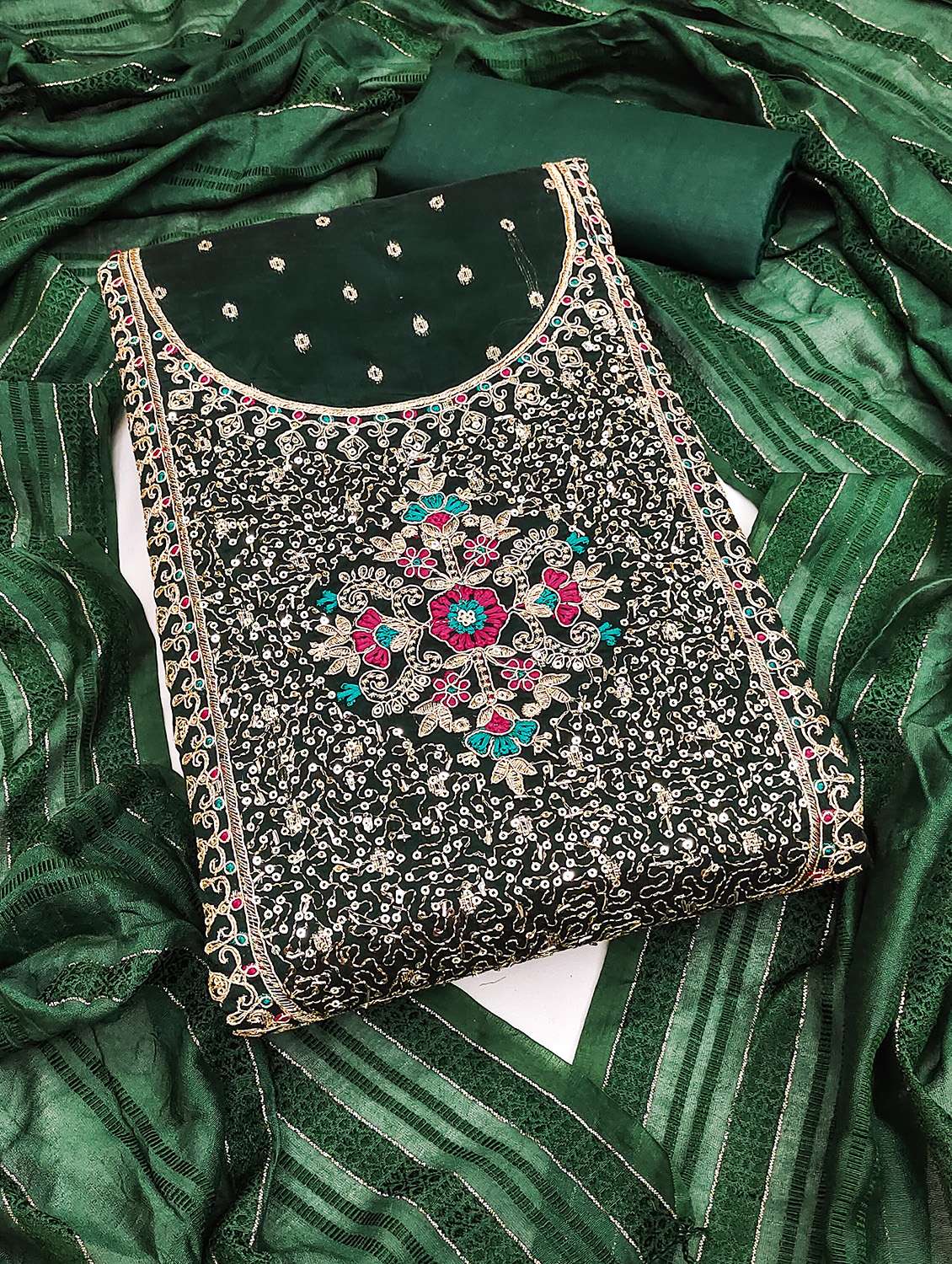 women self design unstitched suit set - 22431370 -  Standard Image - 1