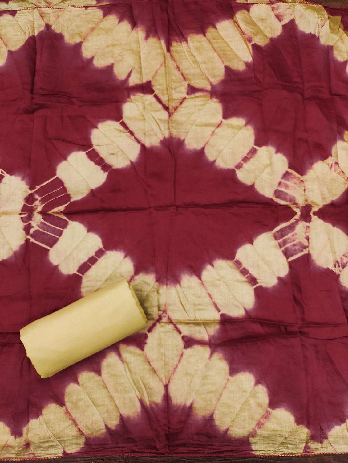 women solid with work unstitched suit set - 22431530 -  Standard Image - 4