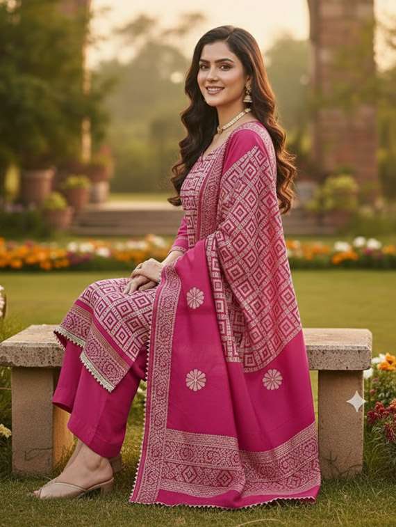 women printed unstitched suit set - 22431862 -  Standard Image - 4
