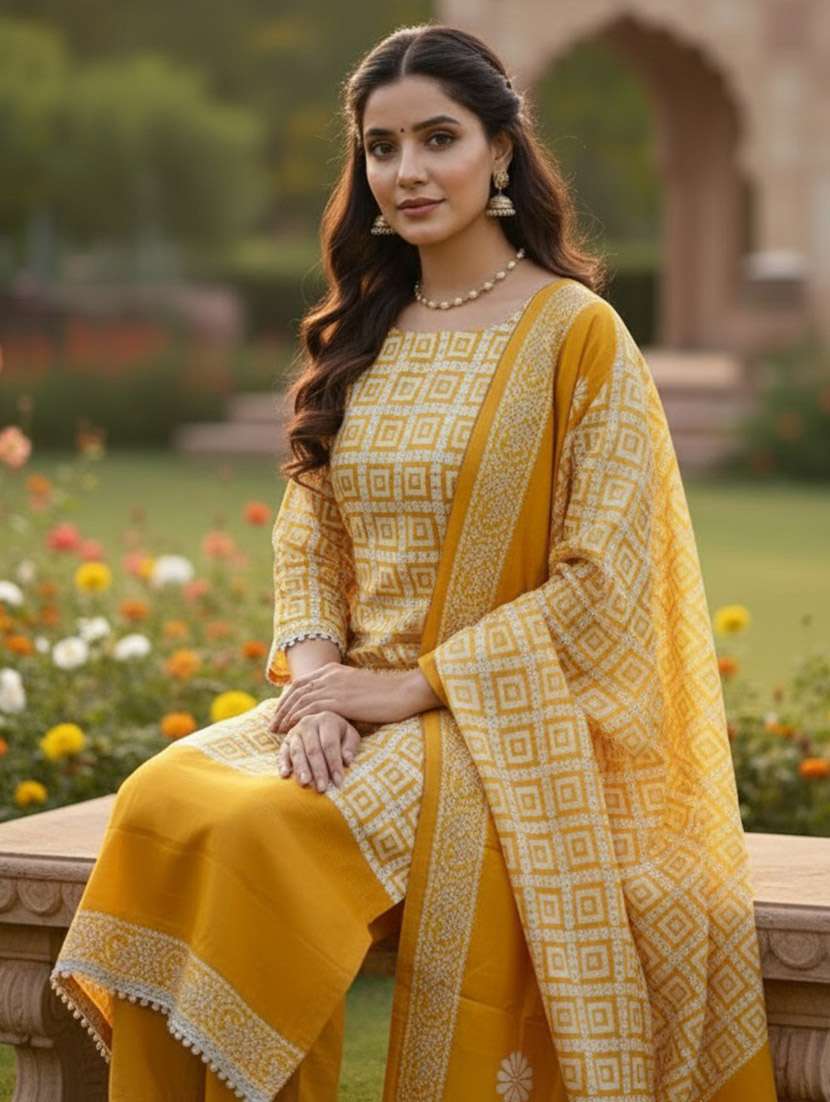 women printed unstitched suit set - 22431863 -  Standard Image - 4