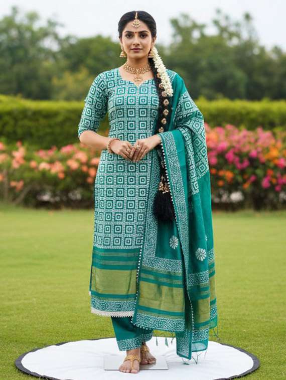 women printed unstitched suit set - 22431865 -  Standard Image - 1