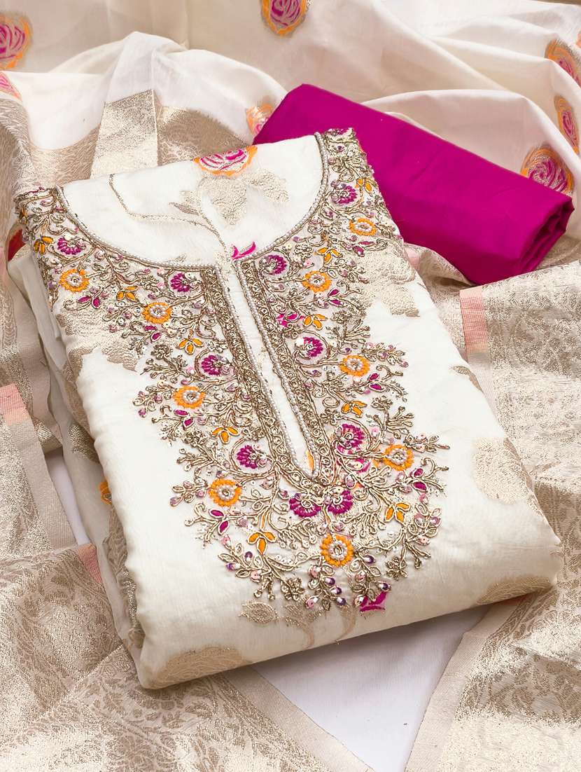 Women Self Design Unstitched Suit Set - 22431987 -  Standard Image - 1