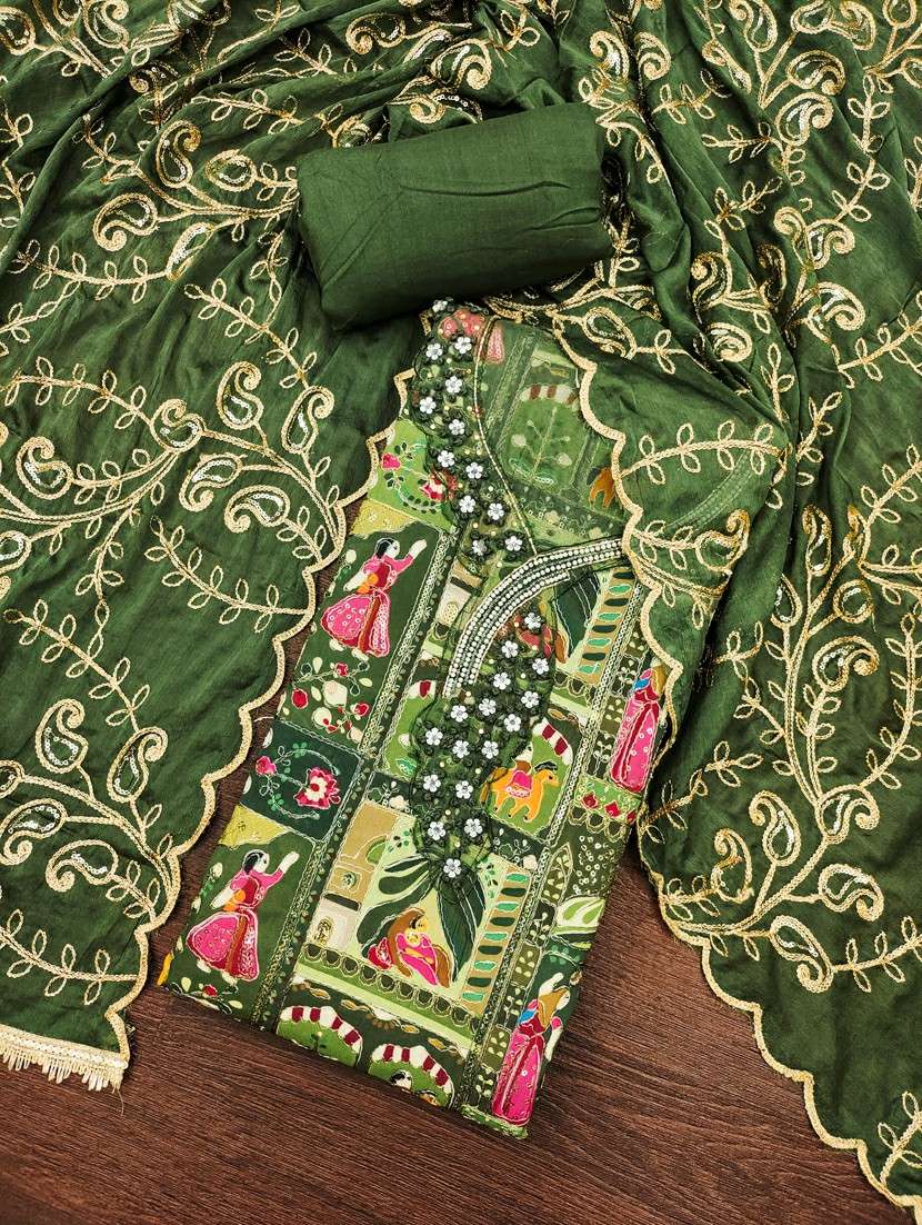 women printed unstitched suit set - 22431993 -  Standard Image - 1