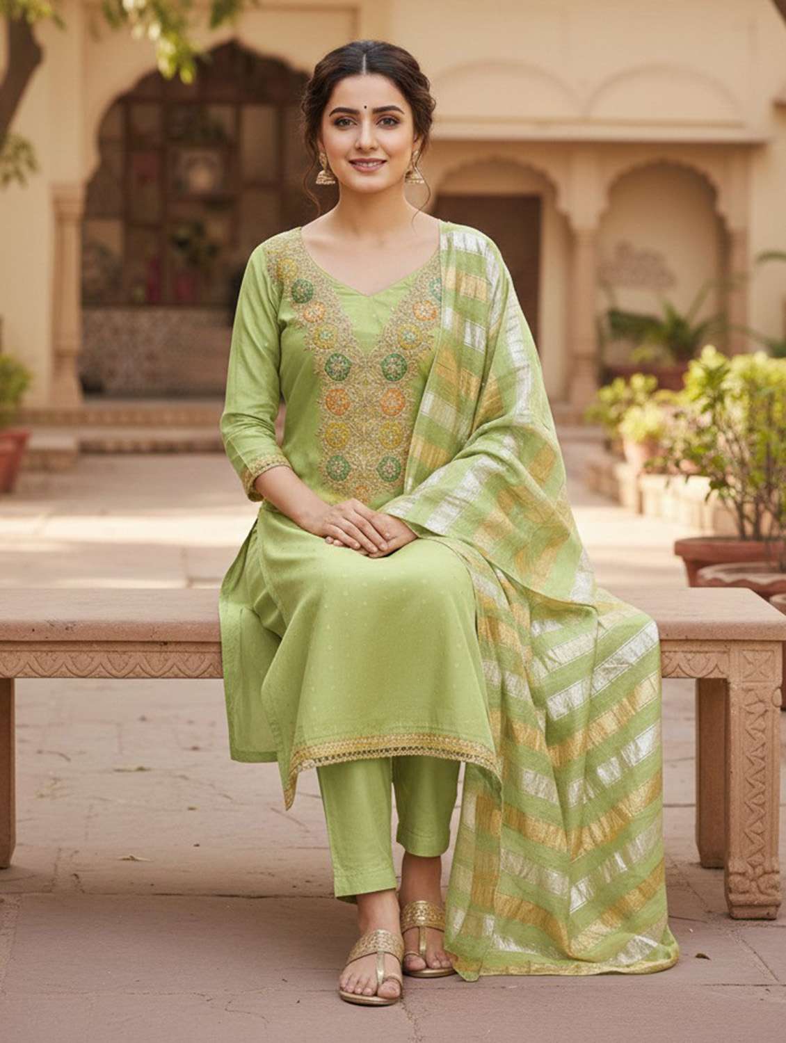 women self design unstitched suit set - 22432109 -  Standard Image - 1