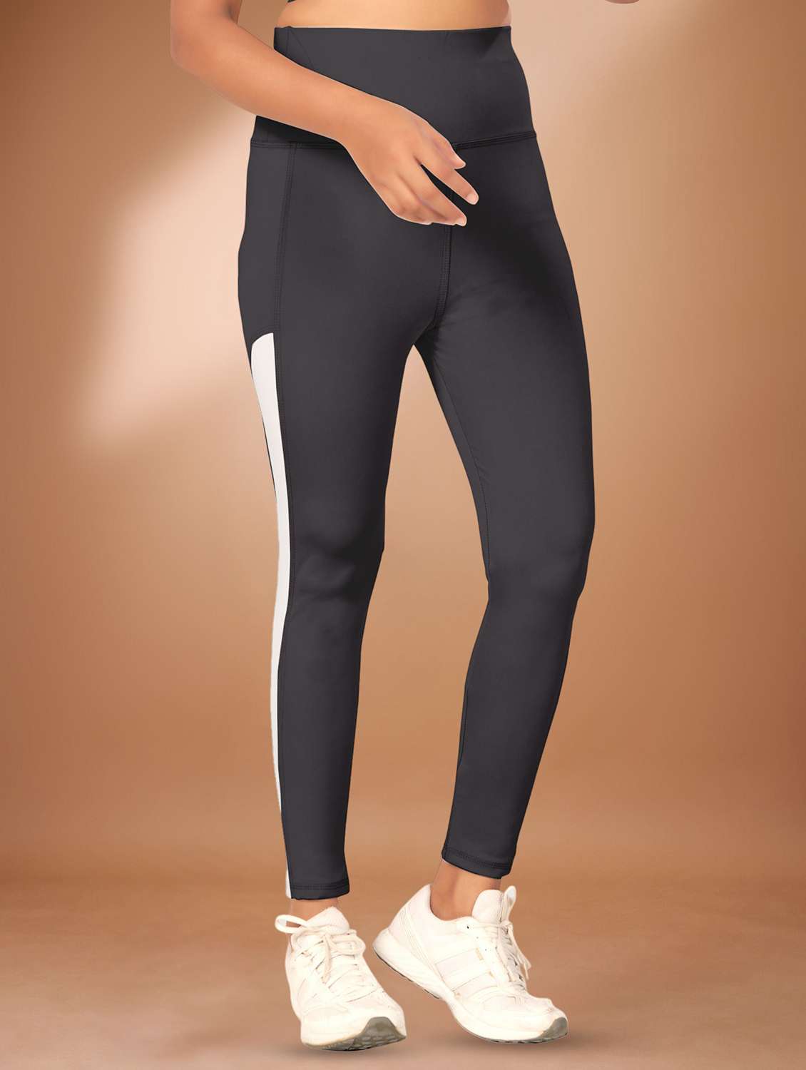 women tapered mid rise yoga pants - 22432134 -  Standard Image - 1