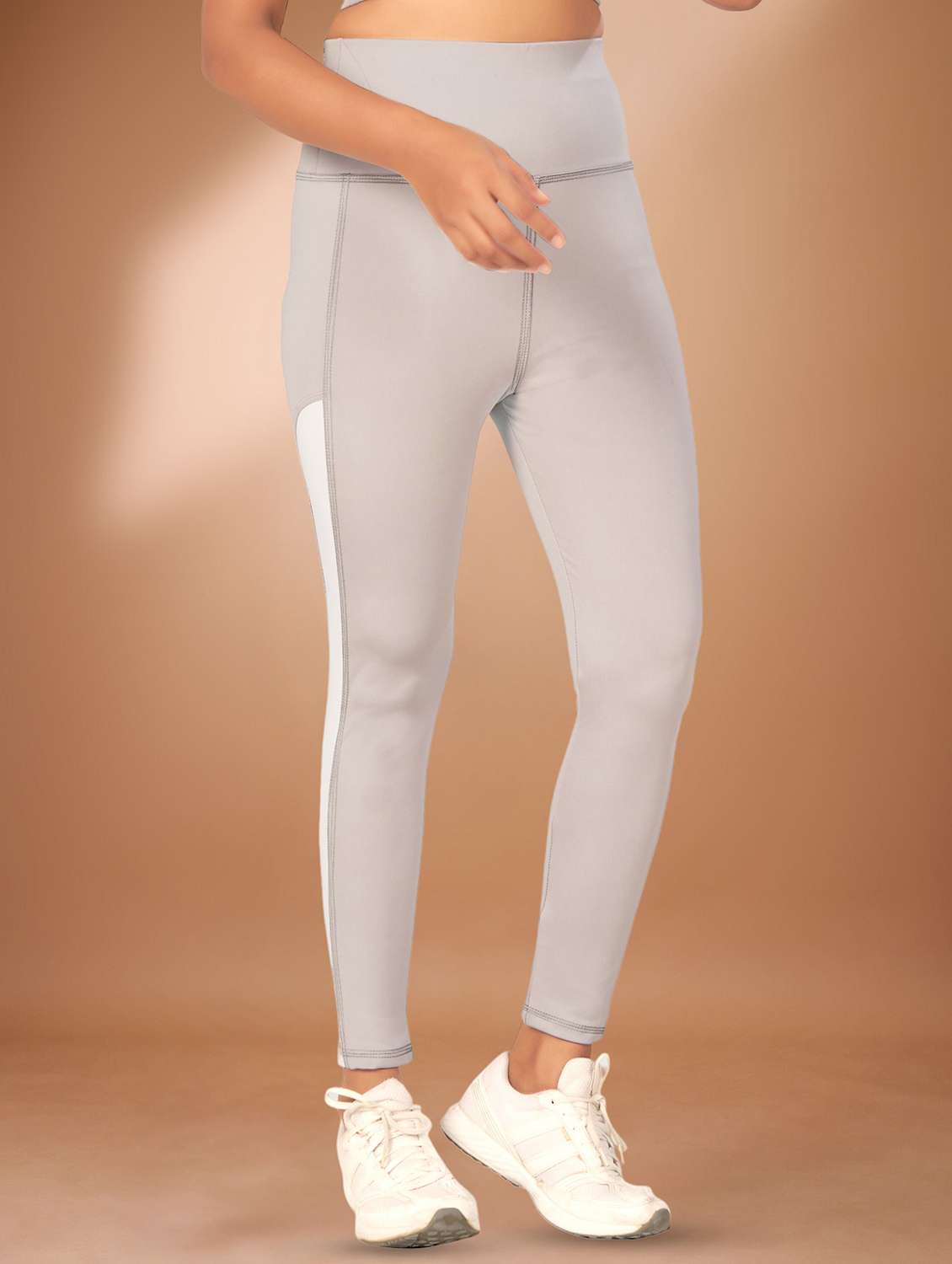 women solid high rise yoga pants - 22432142 -  Standard Image - 1