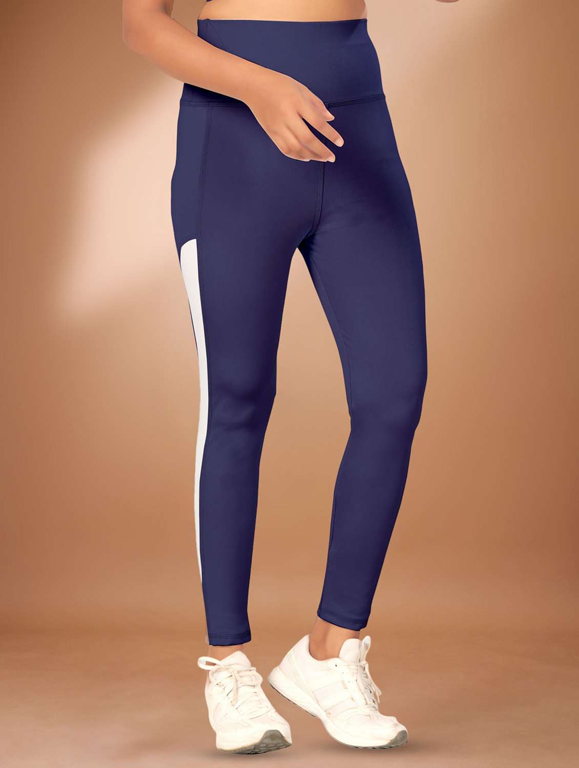 women solid mid rise yoga pants - 22432155 -  Standard Image - 1