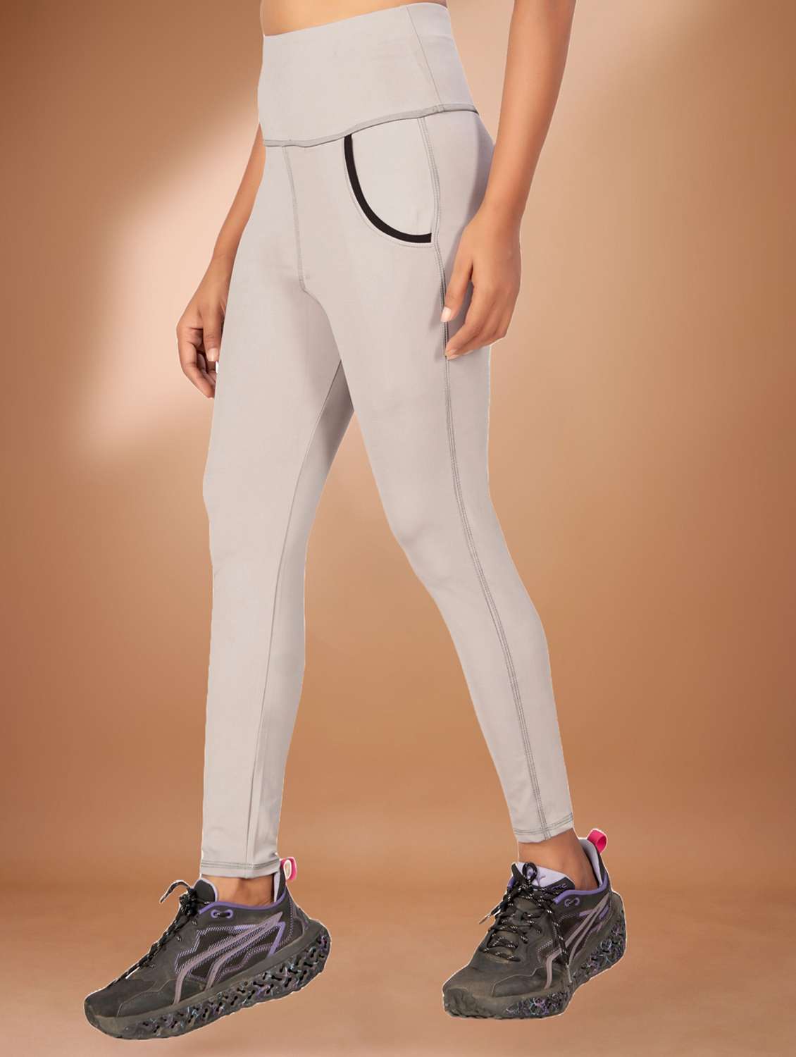 women pack of 2 mid rise yoga pants - 22432203 -  Standard Image - 1