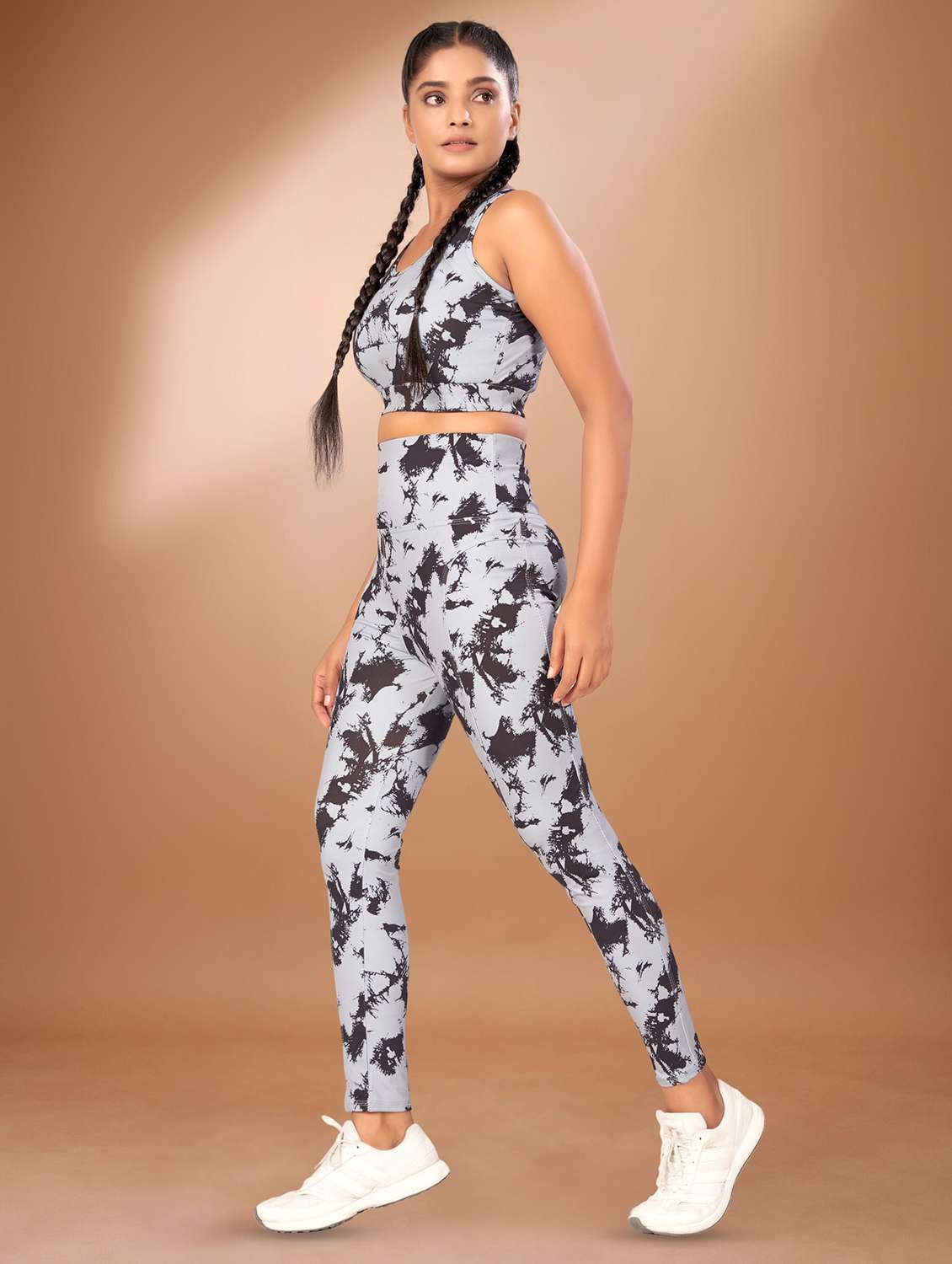 women printed active wear co-ord set - 22432488 -  Standard Image - 1
