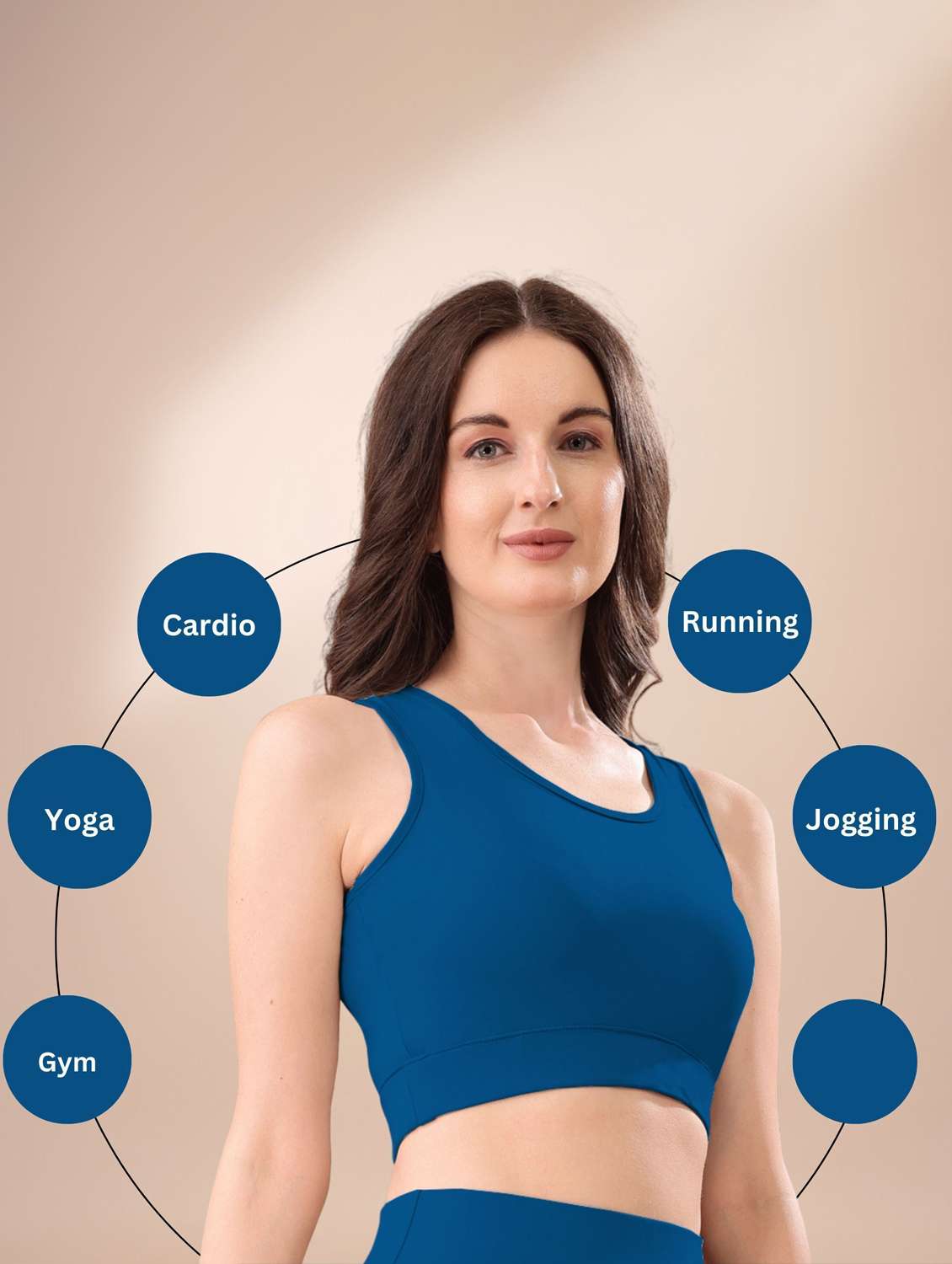 women solid full coverage sports bra - 22432621 -  Standard Image - 1