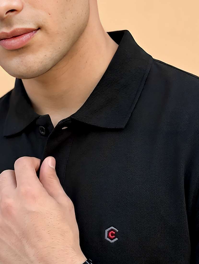 men solid short sleeve regular fit polo t-shirt - 22432760 -  Standard Image - 1