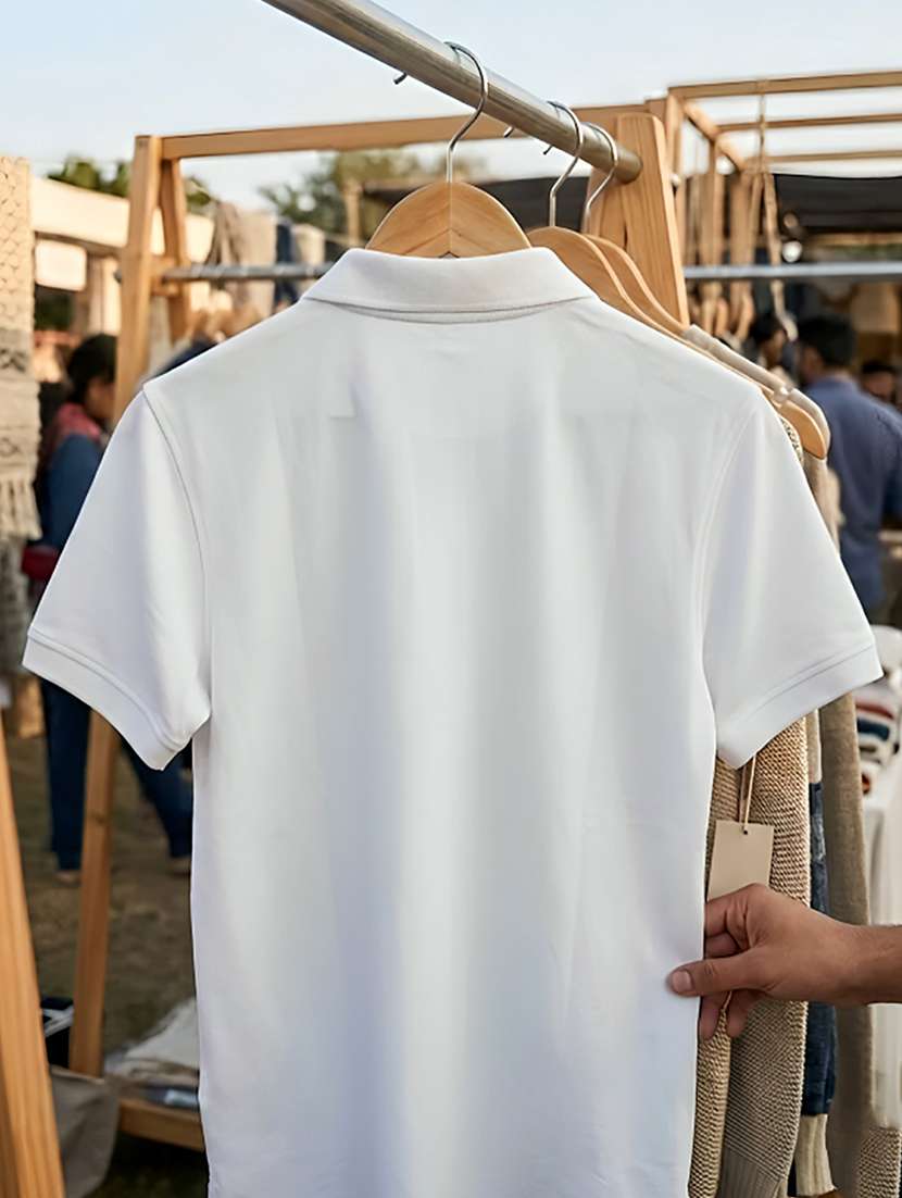 men solid short sleeve regular fit polo t-shirt - 22432762 -  Standard Image - 4