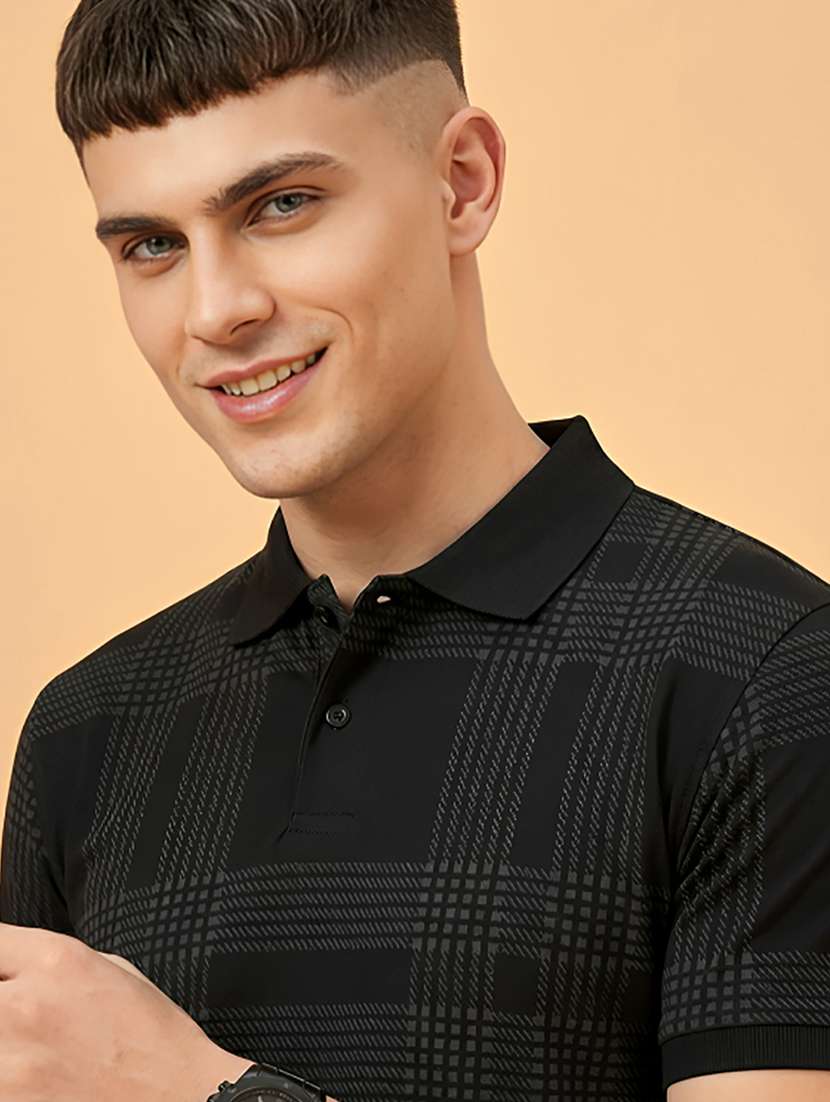 men printed short sleeve regular fit polo t-shirt - 22432763 -  Standard Image - 1