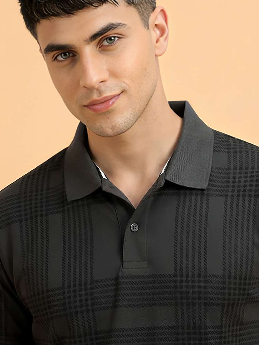 men printed short sleeve regular fit polo t-shirt - 22432765 -  Standard Image - 1