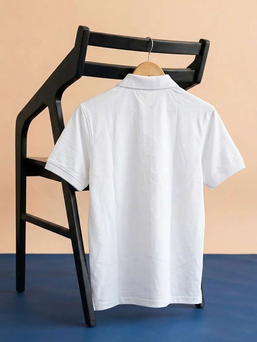 women solid short sleeve oversized polo t-shirt - 22432806 -  Standard Image - 4