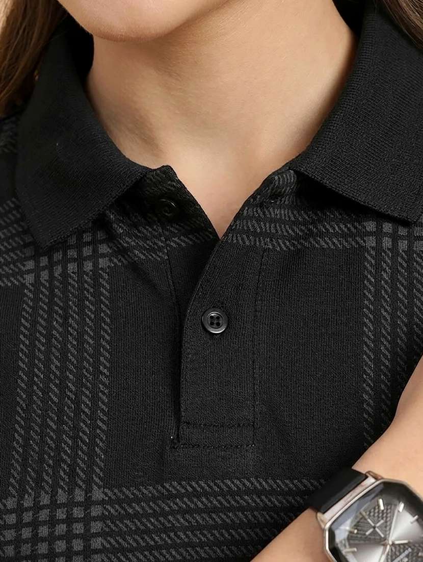 women printed short sleeve oversized polo t-shirt - 22432807 -  Standard Image - 1