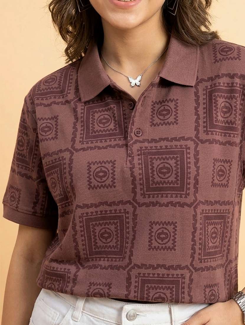 women short sleeve oversized polo t-shirt - 22432812 -  Standard Image - 1