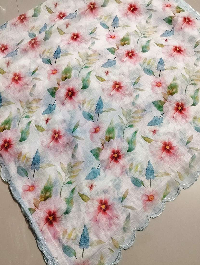 women floral printed saree with blouse - 22433059 -  Standard Image - 4