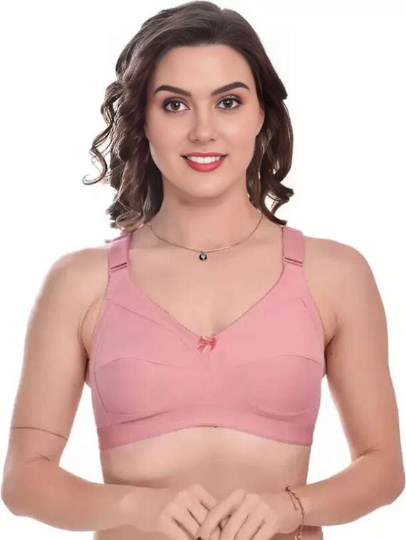 women pack of 3 solid non wired bra - 22433084 -  Standard Image - 1