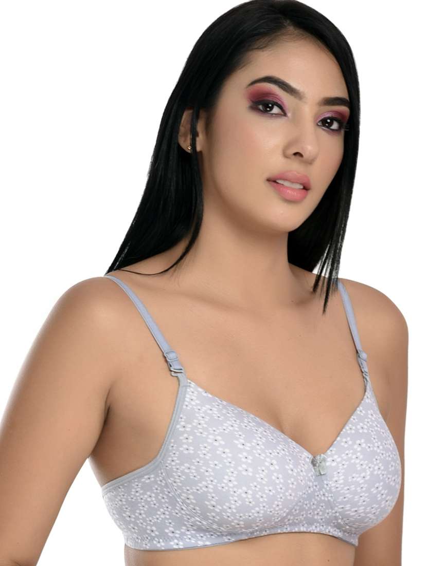 women pack of 3 printed non wired bra - 22433086 -  Standard Image - 1