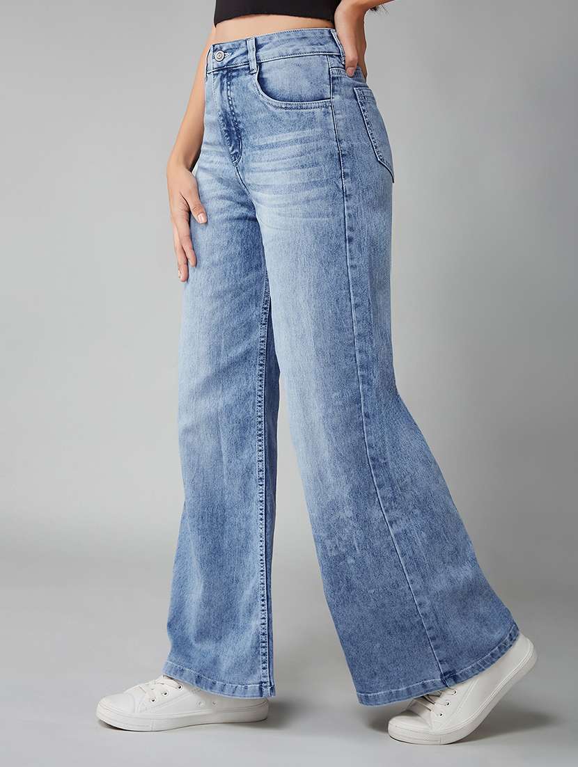 women light blue cotton jean - 22433761 -  Standard Image - 1