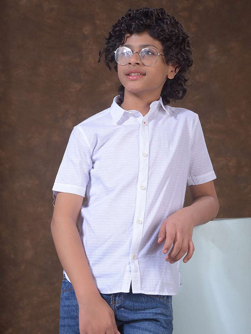 boys collared short sleeve shirt