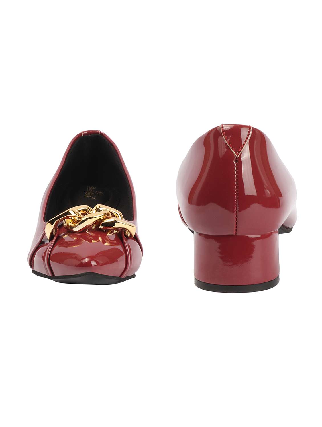 women maroon slip on pump - 22433939 -  Standard Image - 4