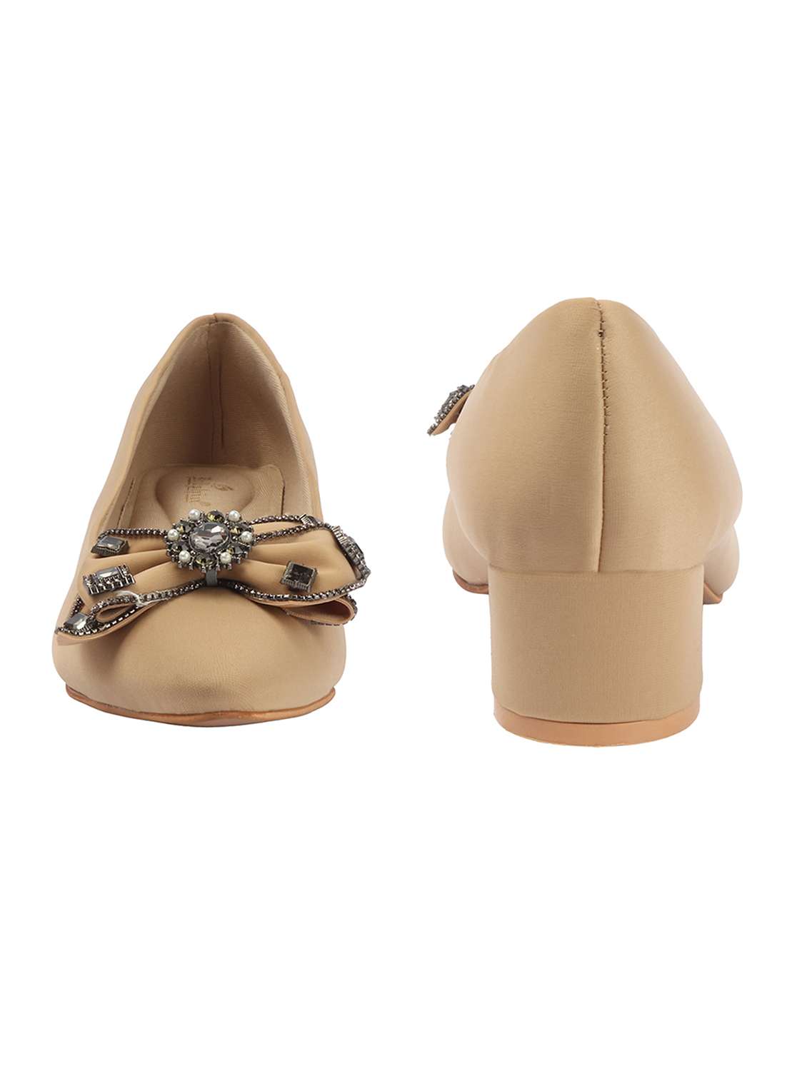women beige slip on pump - 22433941 -  Standard Image - 4