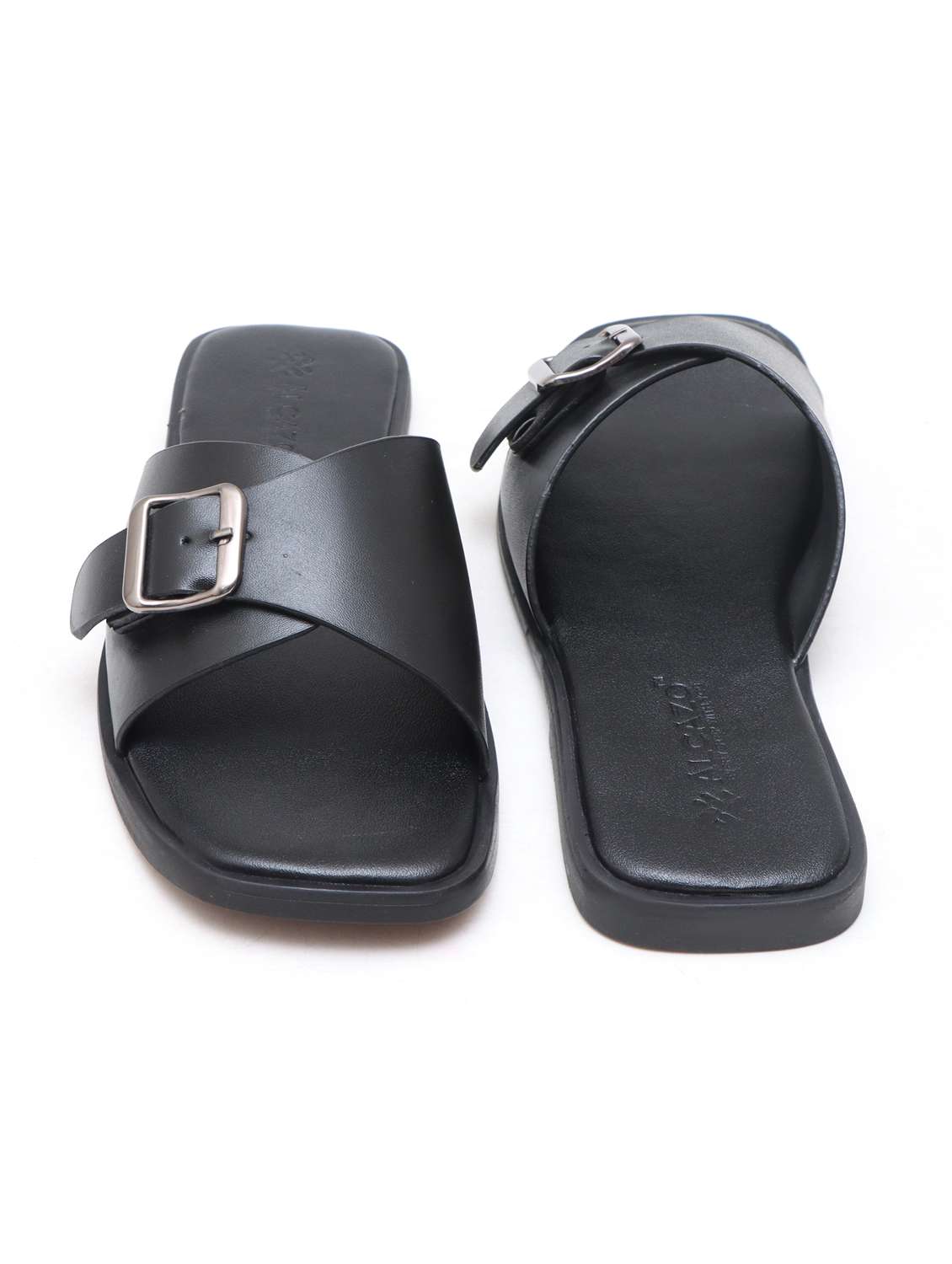 men solid slip on sandal - 22434003 -  Standard Image - 4