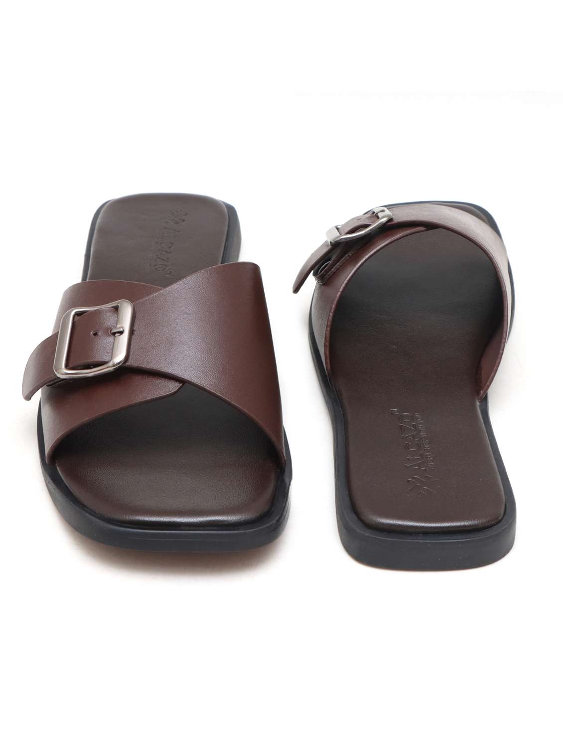 men solid slip on sandal - 22434004 -  Standard Image - 4