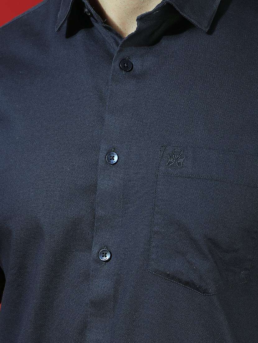 Men Solid Short Sleeve Slim Fit Casual Shirt - 22434032 -  Standard Image - 1