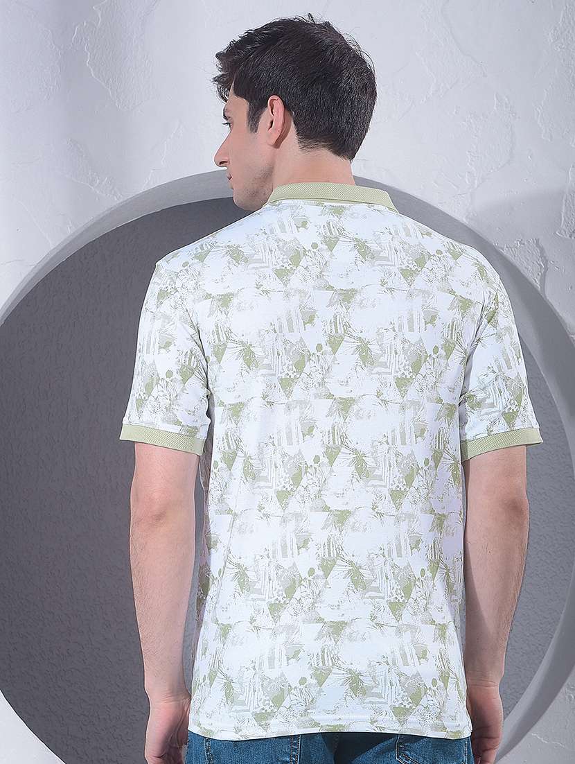 men printed short sleeve regular fit polo t-shirt - 22434056 -  Standard Image - 4