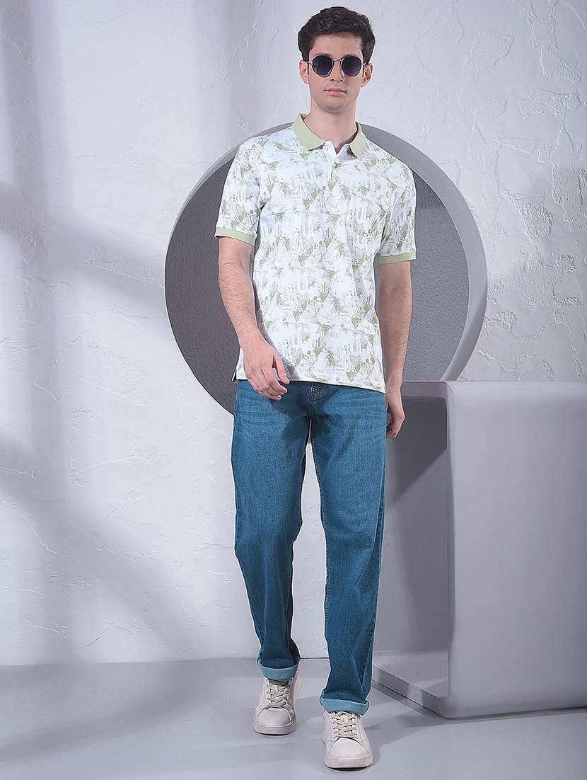 men printed short sleeve regular fit polo t-shirt - 22434056 -  Standard Image - 6