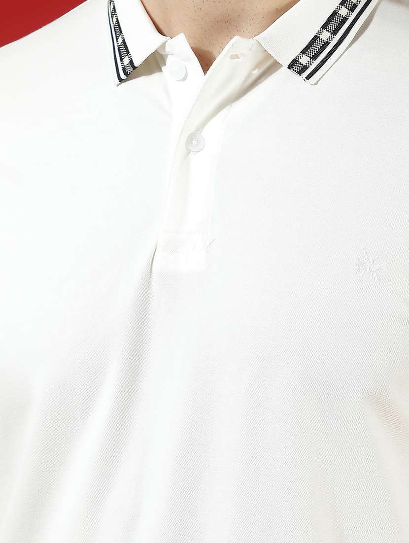 men solid short sleeve slim fit polo t-shirt - 22434062 -  Standard Image - 1
