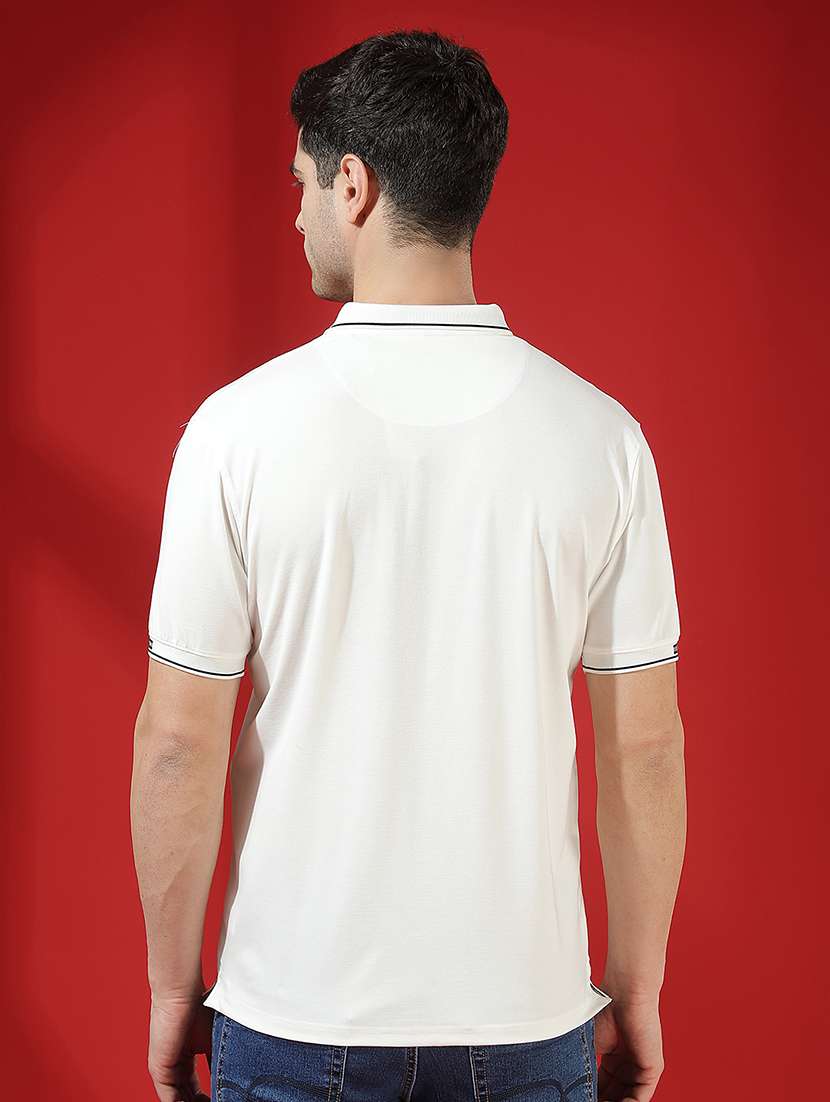 men solid short sleeve slim fit polo t-shirt - 22434062 -  Standard Image - 4