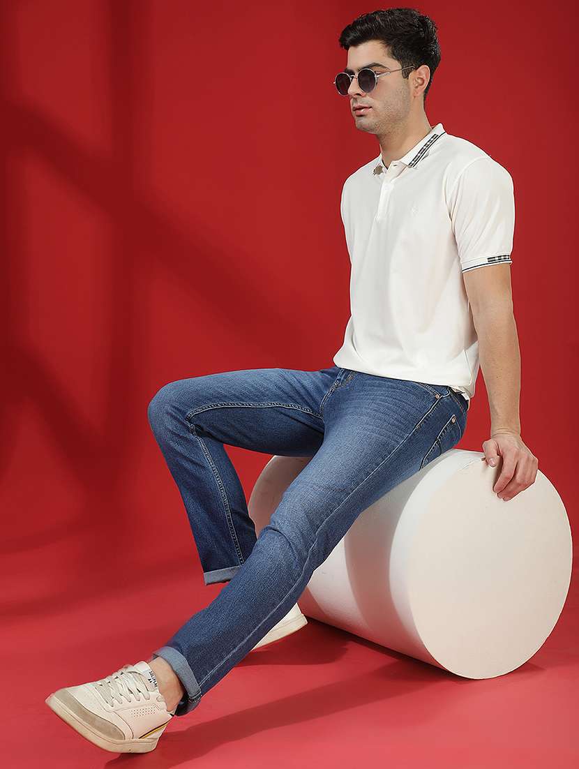 men solid short sleeve slim fit polo t-shirt - 22434062 -  Standard Image - 6