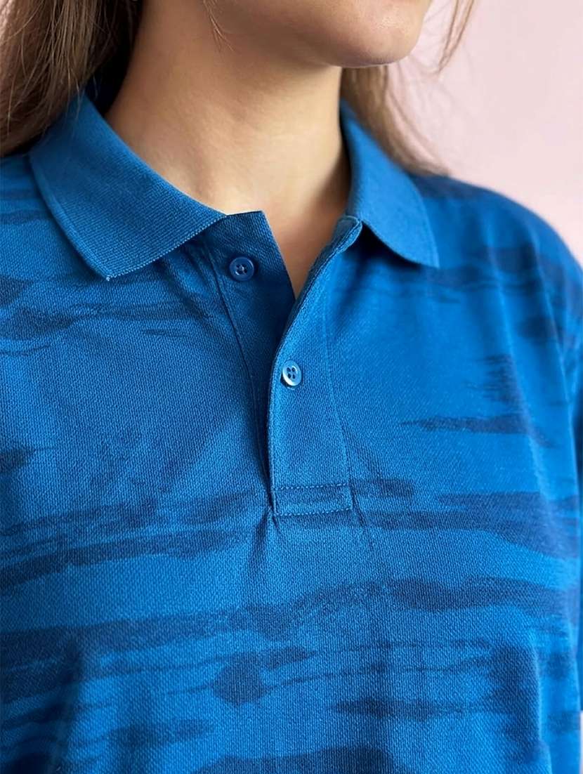 women short sleeve oversized polo t-shirt - 22434096 -  Standard Image - 1