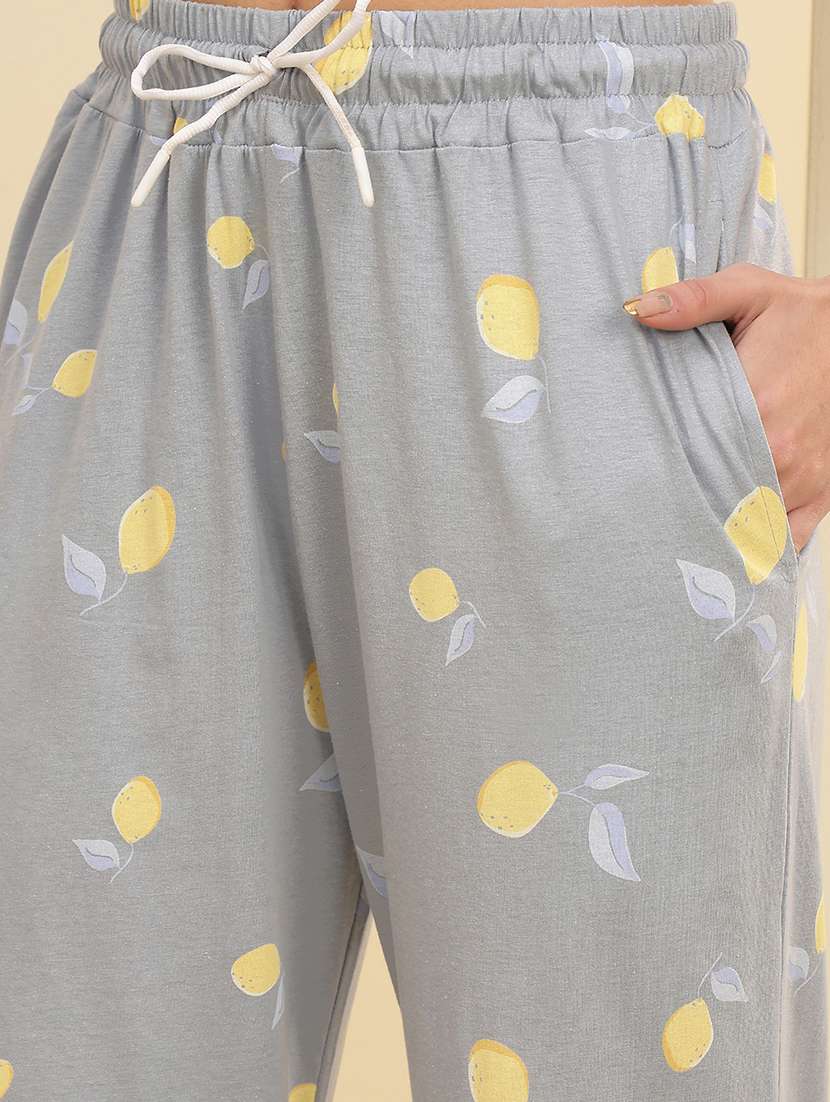 women solid mid rise loungewear pajama - 22434168 -  Standard Image - 1