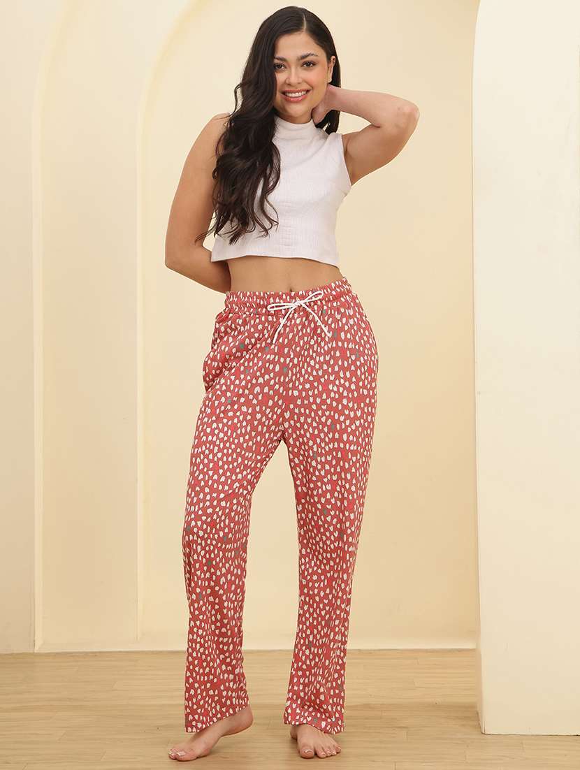 women solid mid rise loungewear pajama - 22434171 -  Standard Image - 4